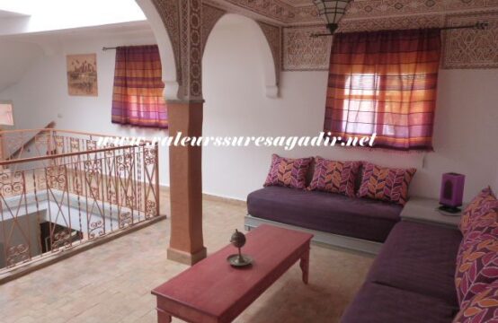 A furnished riad-style house